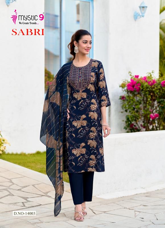 Mystic9 sabri vol 14 shree kurtis wholesale